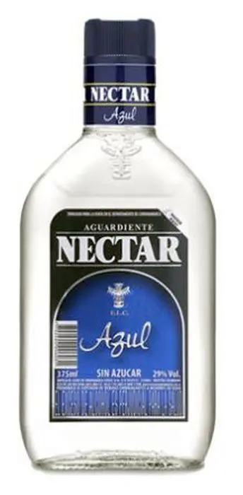 AGUARDIENTE NECTAR AZUL BOTL 375 ML UND