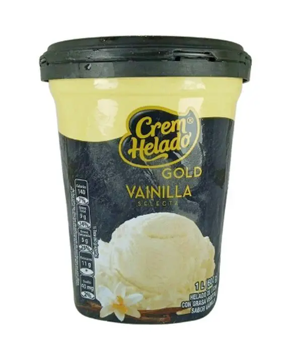 HELADO CREM HELADO GOLD VAINILLA 600 G UND