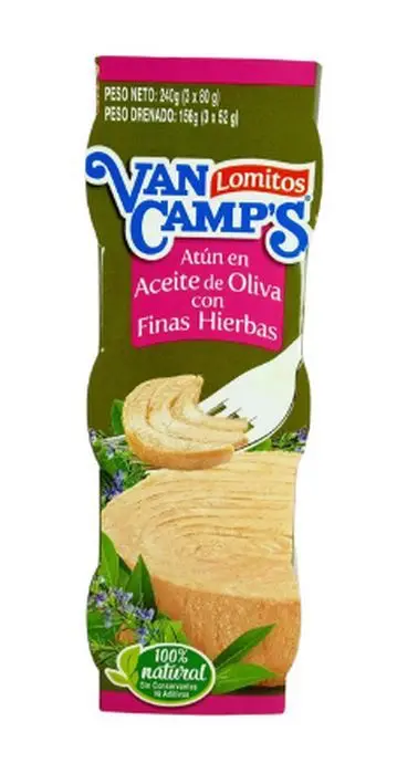 ATUN LOMO VAN CAMPS FINAS HIERBAS 80G 3U UND