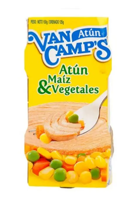 ATUN MAIZ VEGETALES VAN CAMPS 150 GR 2 UND