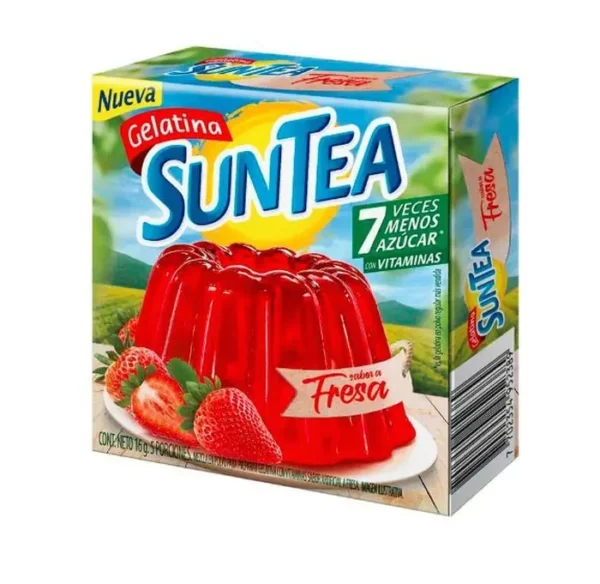 GELATINA SUNTEA FRESA 16 G UND