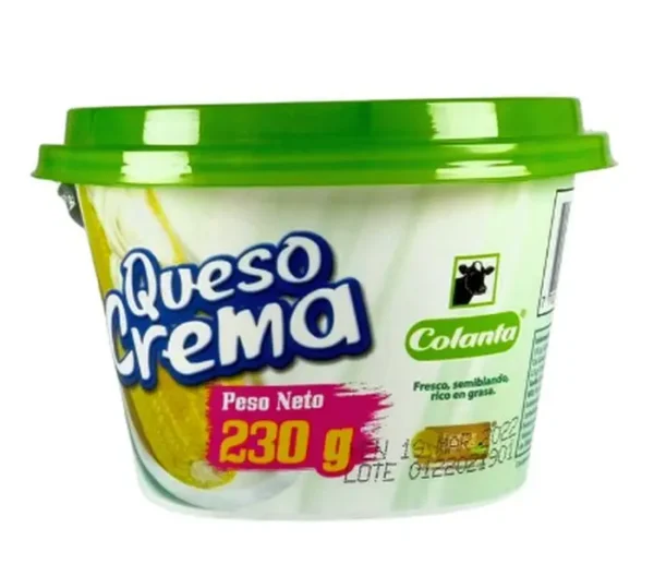 QUESO CREMA COLANTA 230 GR UND