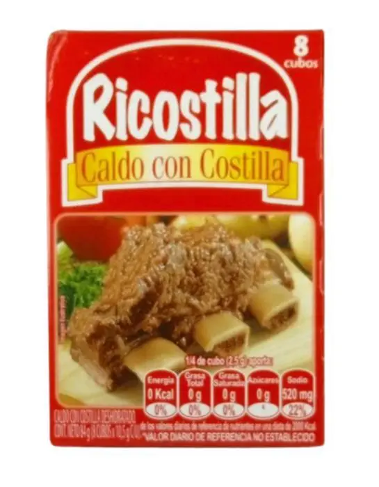 CALDO RICOSTILLA  8 CUBOS UND