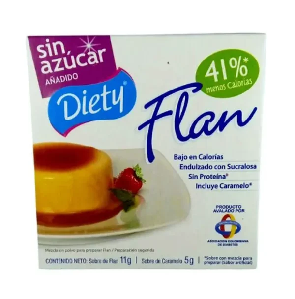 FLAN CARAMELO DIETY CAJA 11 GR UND