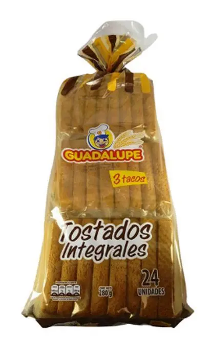 TOSTADAS INTEGRAL GUADALUPE 280 GR UND