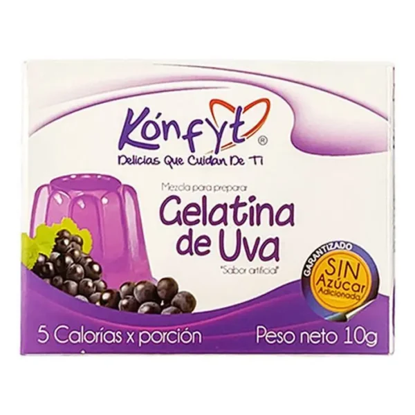 GELATINA KONFYT UVA SIN AZUCAR 10 G UND