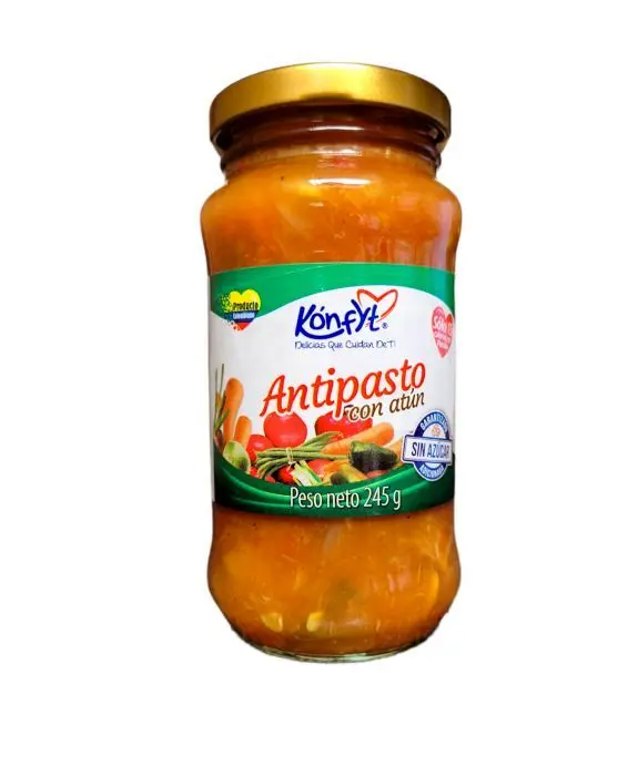 ANTIPASTO CON ATUN KONFIT 250 GR UND