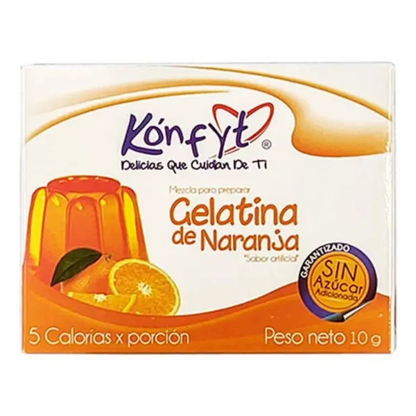 GELATINA KONFYT NARANJA SIN AZUCAR 10 G UND