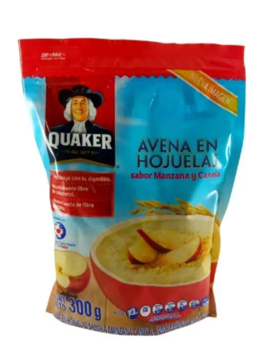 AVENA HOJUELAS MANZ CANELA QUAKER 300 GR UND