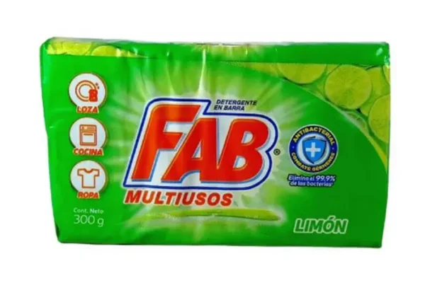 JABON BARRA FAB MULTIUSOS LIMON 300 G UND