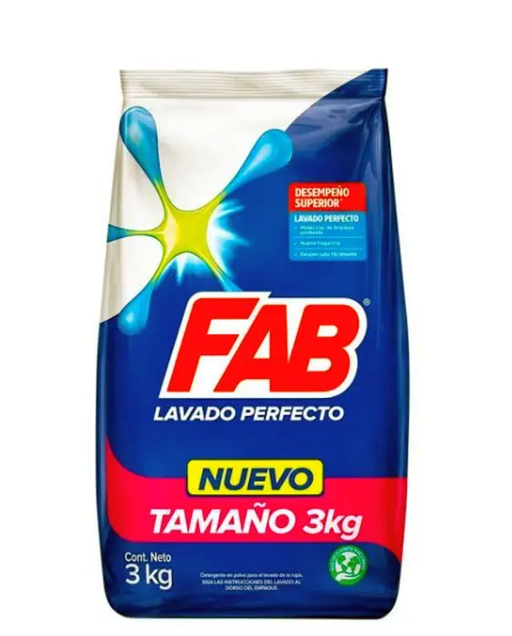 DETERG POLVO FAB LAVADO PERFECTO 3000 G UND