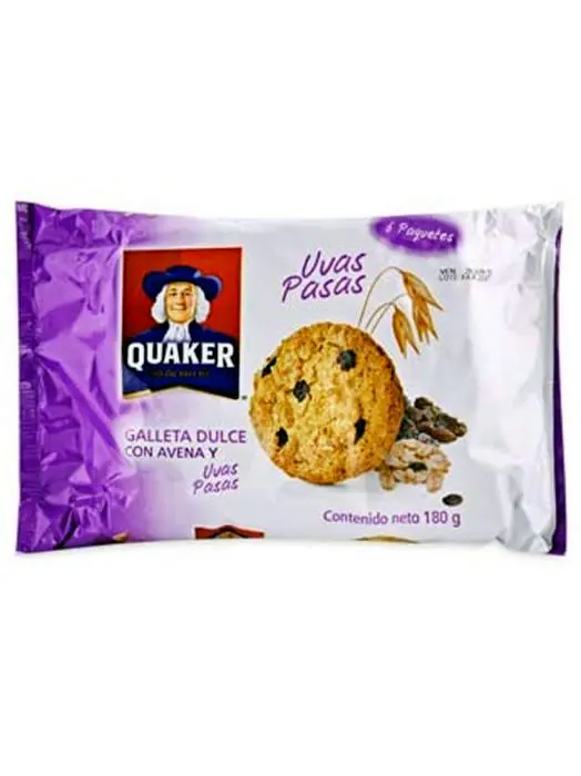 GALLETA INTEGRAL QUAKER PASA CHIA 180 G 6 UND