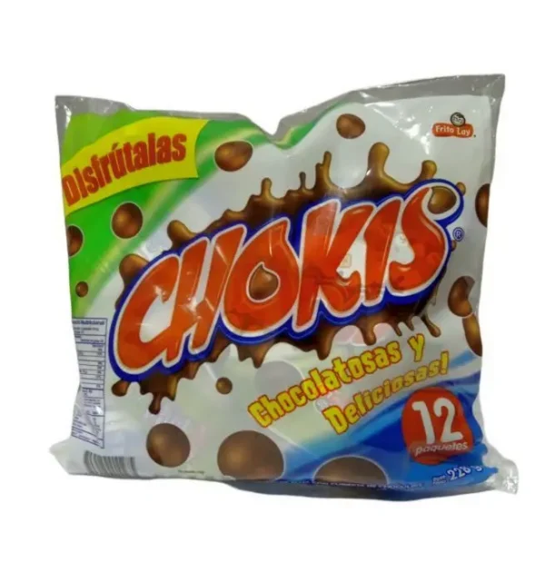 CHOKIS DE MAIZ CUBIERTA CON CHOCOLAT 19G 12 UND