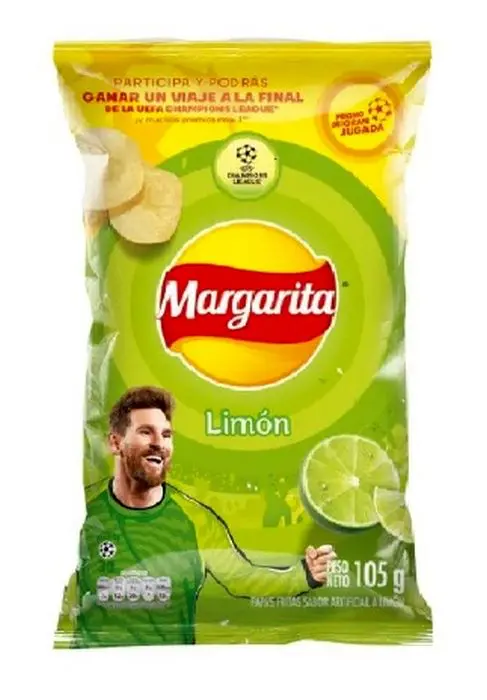 PAPAS FRITAS MARGARITA LIMON 105 GR UND