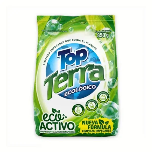 DETERG POLVO TOP TERRA ECOLOGICO 850 G UND
