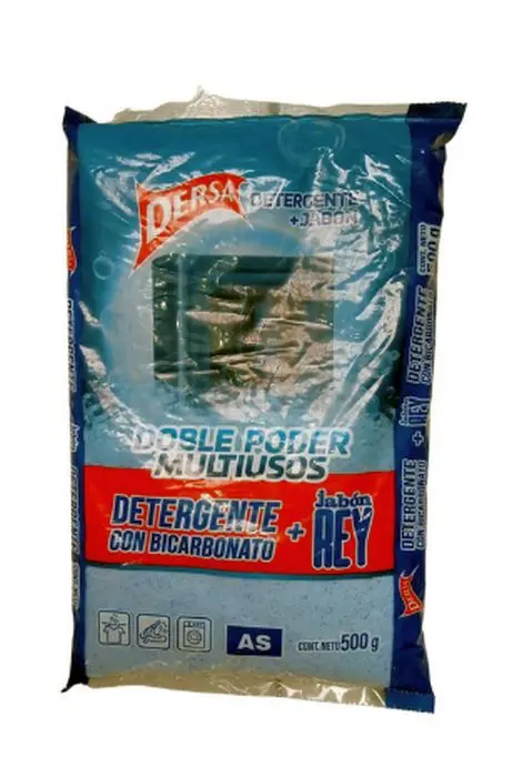 DETERG POLVO DERSA BICARB JABON REY 500G UND
