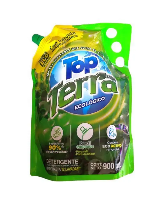 DETERG LIQ TOP TERRA ECOLOGICO 900 ML UND
