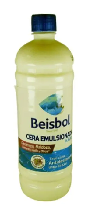 CERA BEISBOL NEUTRO PLASTICA 800 ML UND