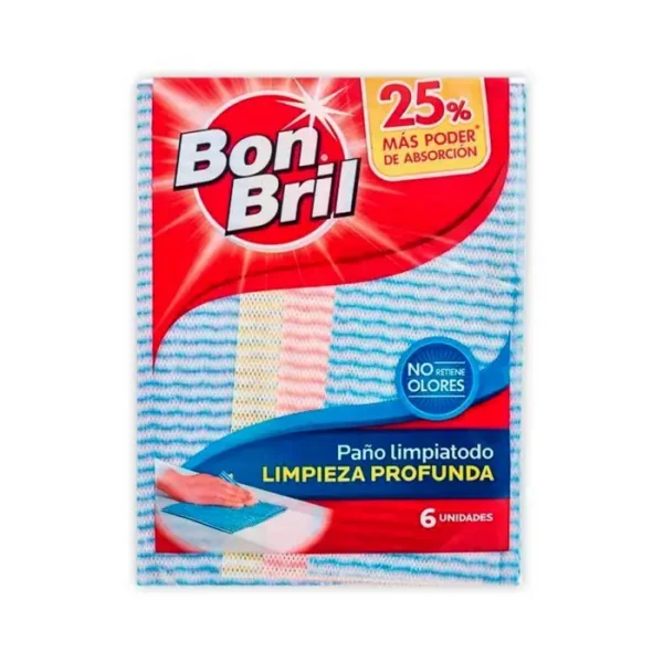 PANO BONBRIL LIMPIATODO 6 U UND