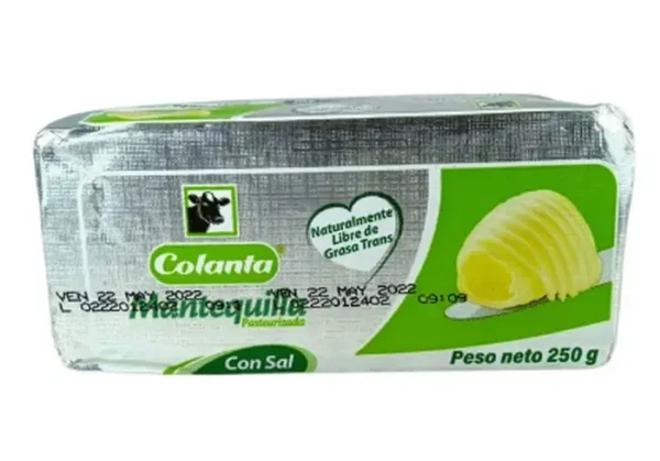 MANTEQUILLA CON SAL COLANTA 250 GR UND