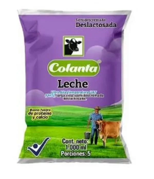 LECHE DESLACTOSADA COLANTA 1000 ML UND