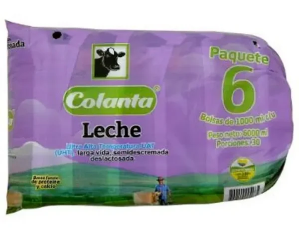 LECHE DESLACTOSADA COLANTA 1000 ML 6 UND