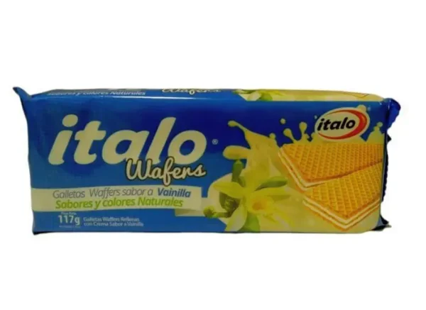 GALLETA WAFER ITALO VAINILLA 117 GR UND