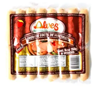 CHORIZO VEGETAL ALVES COCTEL 250 G UND