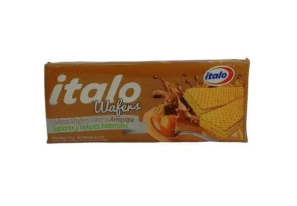 GALLETA WAFER ITALO AREQUI 117 GR UND