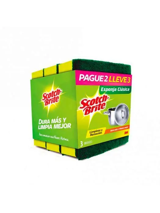 ESPONJA SCOTCHBRITE CLASICA P2 LL3 UND