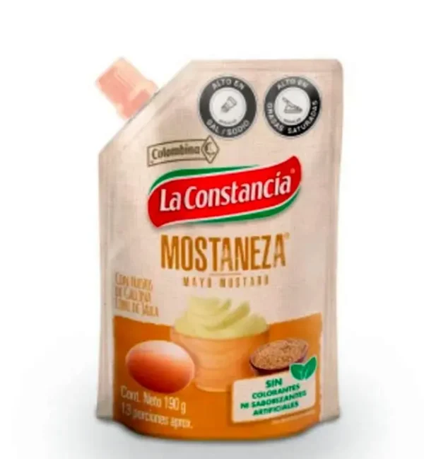 SALSA MOSTANEZA LA CONSTANCIA 190 G UND