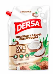 SUAVIZANTE DERSA COCO Y ALOE 800 ML UND