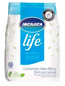 AZUCAR BLANCA INCAUCA LIFE CON STEVI 850 UND