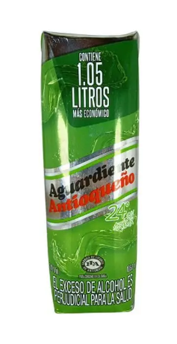 AGUARDIENTE ANTIOQUENO VERDE CAJA UND
