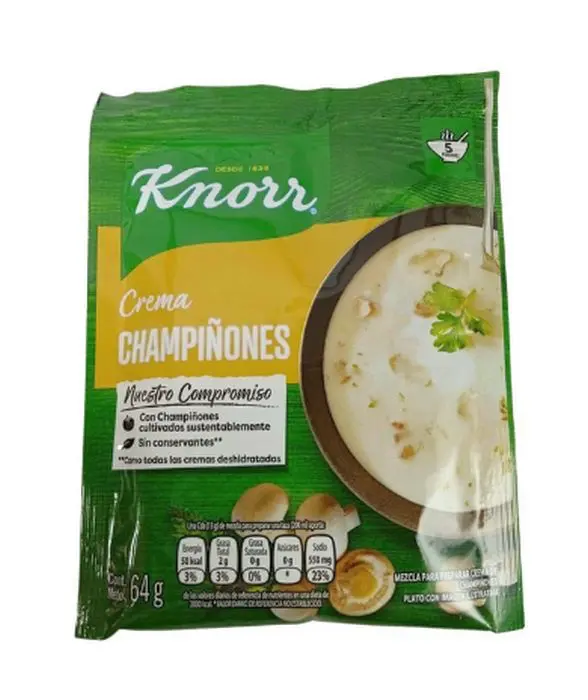 CREMA CHAMPINONES KNORR 4-6 X 70 GR UND