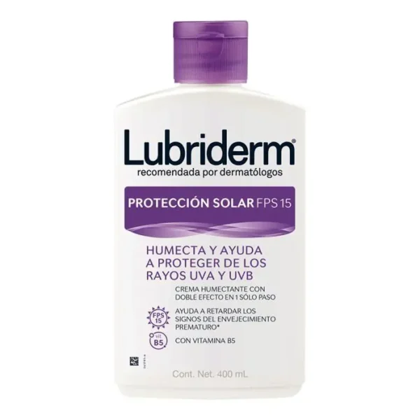 CREMA LUBRIDERM PROTEC SOLAR FPS 15 400 UND