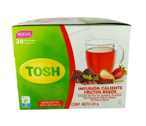 INFUSION CALIENTE FRUTOS ROJOS TOSH 24 G UND