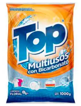 DETERG POLVO TOP MULTIUSOS BICARB 1000 G UND