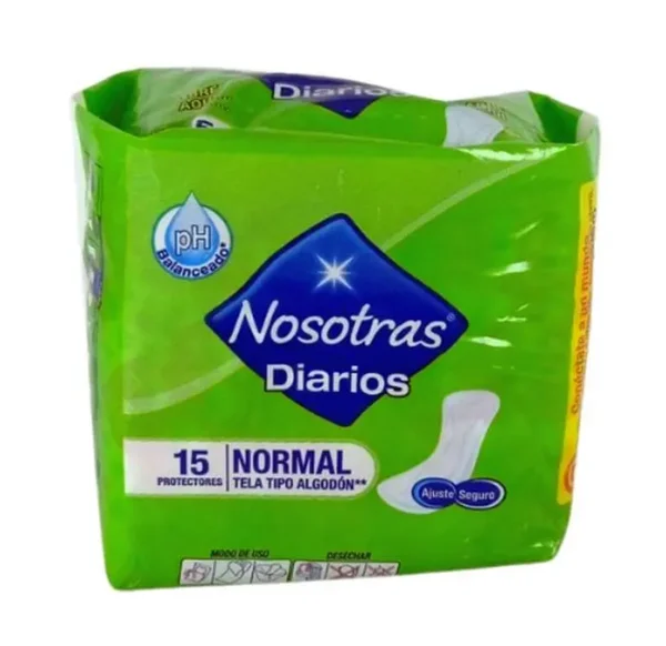 PROTECTORES NOS DIARIOS LARGO 15 U UND