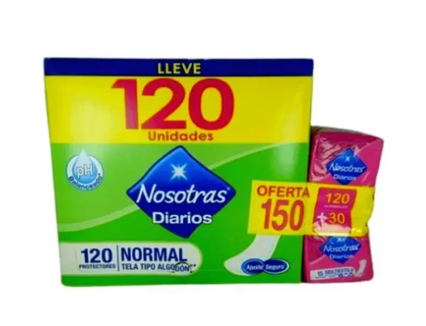 PROTECTORES NOSOTRAS NORMAL 120 UND