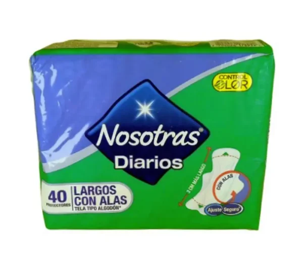 PROTECTORES DIAR/NOSOTR LARGO 40 U UND