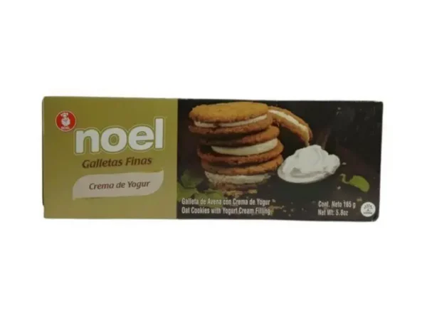 GALLETA NOEL AVENA CREMA DE YOGUR 165 G UND