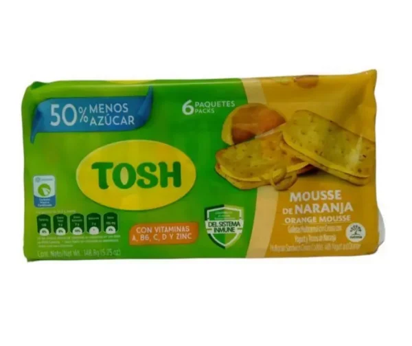 GALLETA TOSH NARANJA 6 U 148 GR UND