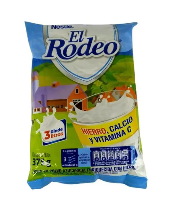 LECHE EN POLVO EL RODEO 375 GR UND