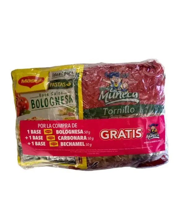 BASE PARA PASTA MAGGI 50 G + PASTA 250 G UND