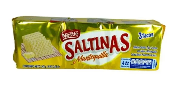 GALLETA SALTINAS MANTEQ 3 TACOS 342 GR UND