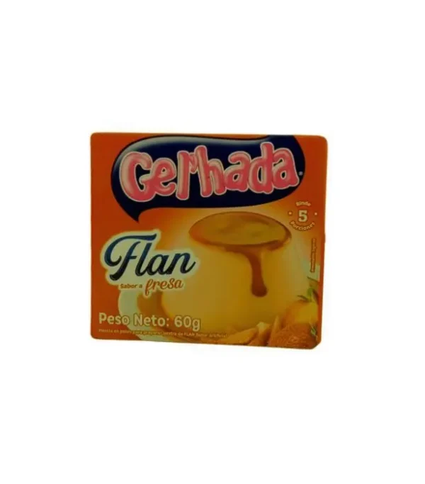 FLAN GELHADA FRESA 60 G UND