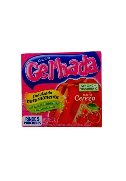 GELATINA GELHADA CEREZA 40 G UND