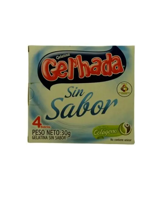 GELATINA GELHADA SIN SABOR 30 G UND