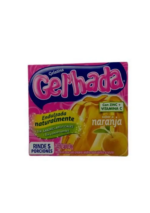 GELATINA GELHADA NARANJA 40 G UND